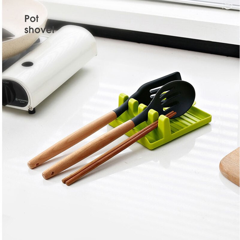 XOQ - Tatakan Holder Spatula Masak / Tatakan Tutup Panci Dan Spatula / Tatakan Spatula