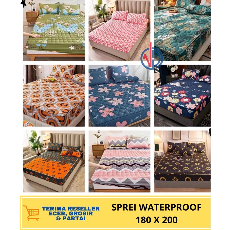 SPREI WATERPROOF SIZE 180X200CM VD