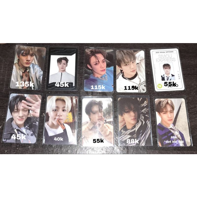

PC JENO NCT DREAM ABS UC dreaming pass card ar selca cafe chilling boring reload