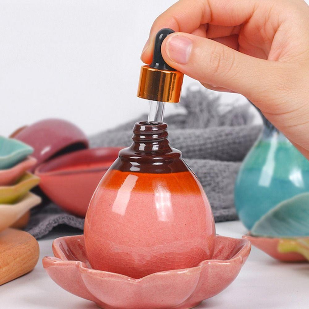 【 ELEGANT 】 Essential Oil Bottle Portable Sealed Colorful Botol Parfum Sample Vial Wadah Kosmetik Storage Jar Vintage Botol Isi Ulang