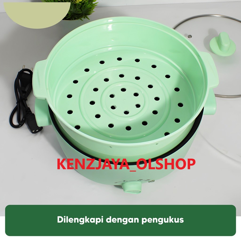 ( KJO ) Panci Elektrik Kukus 26 Cm Multifungsi 2 Tingkat Serbaguna / Electric Cooking