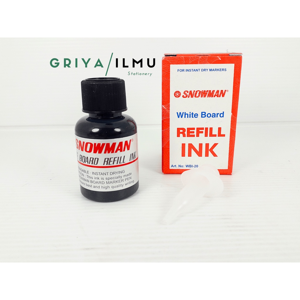 

Refill Tinta Spidol SNOWMAN Whiteboard Biru, Hijau, Merah, Hitam (0251677)/(0251678)/(0251679)/(0251680)