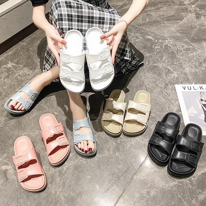 Sandal Wanita Briken Sandal Slip On Style Korea Import Real Pict Alibaba88