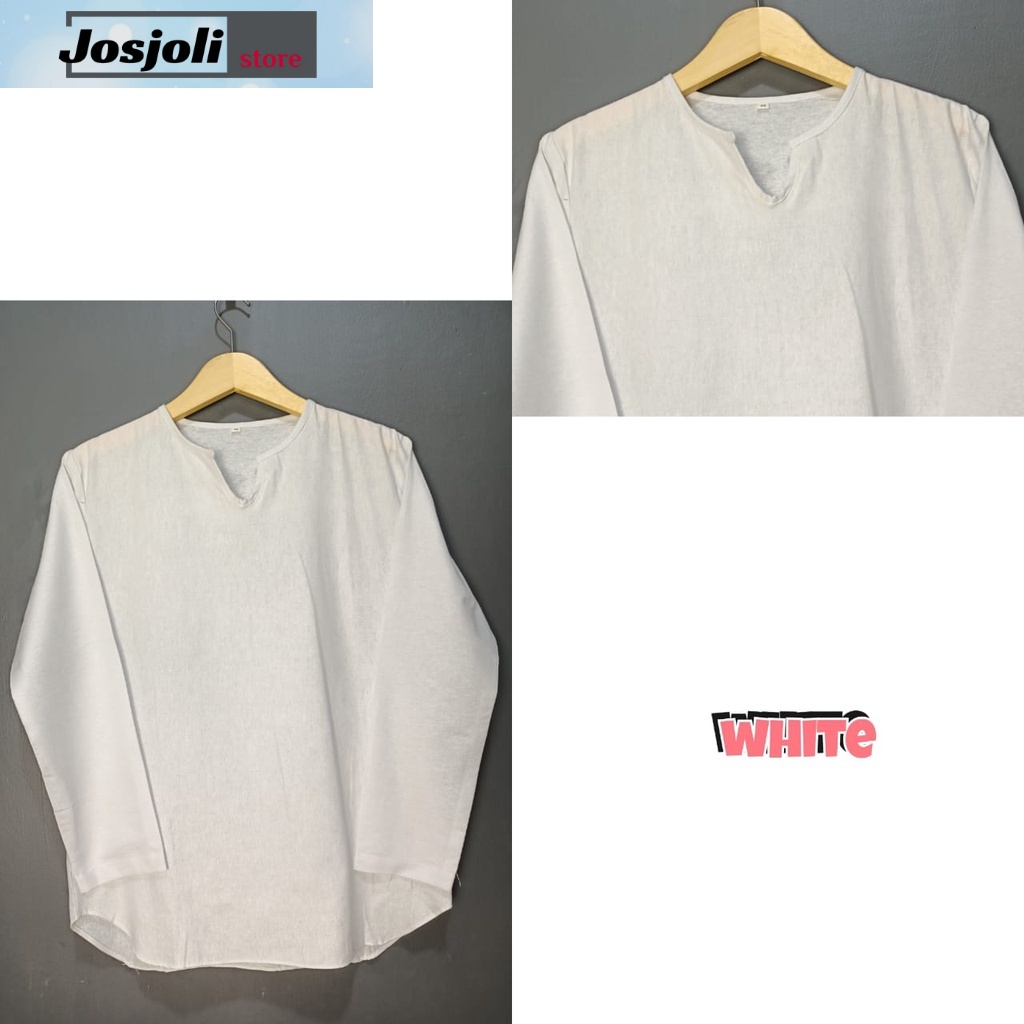 JOSJOLI_STORE/Kemeja Uniqlo/Kemeja Korea Style Linen Lengan Panjang Terbaru/Fashion Pria M L XL XXL