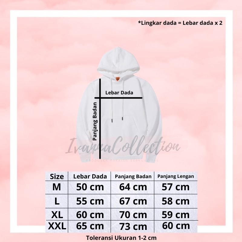 IvannaCollection Sweater Polos Hoodie Jumper Respect Jepang Pria &amp; Wanita Size L-XXL