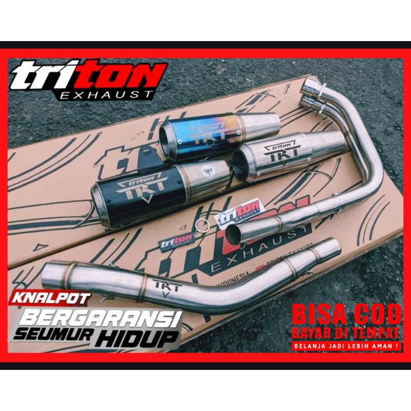 COD Knalpot Racing Ninja 250cc Cbr250RR YZFR25 MT25 Silincer Triton Exhaust