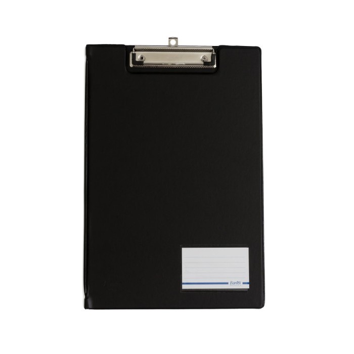 Jual Cod Bantex Clipboard Papan Jalan Ujian Dengan Cover Penutup Size Folio F Black