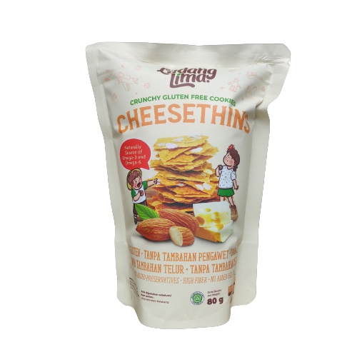 Ladang Lima Cheesethins Cheese Thins 80gr / Kukis Tipis Keju / BANDUNG