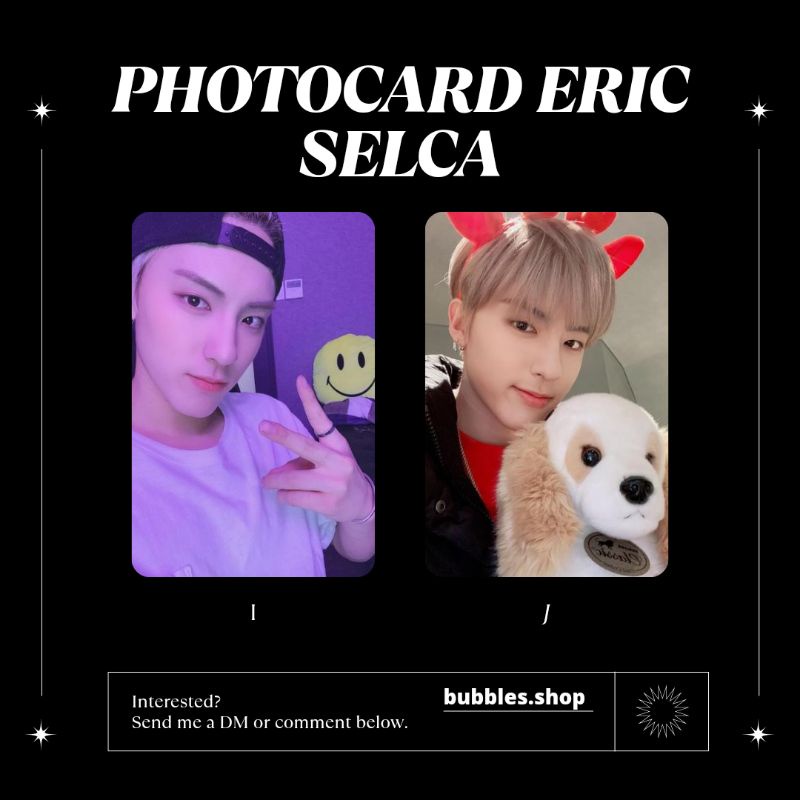 PHOTOCARD UNOFFICIAL ERIC THE BOYZ SELCA