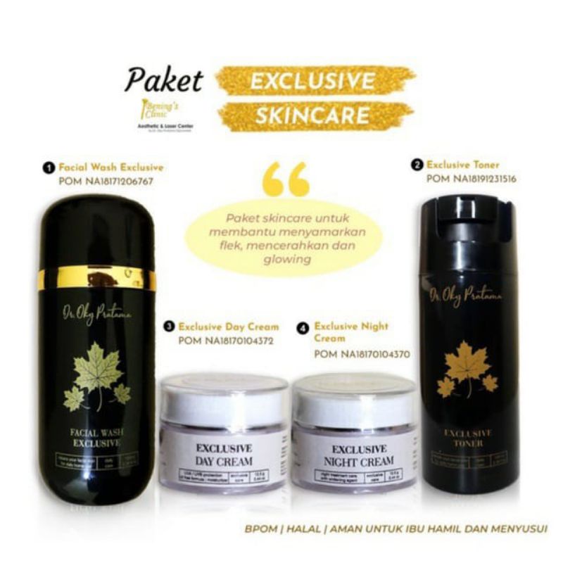 PAKET EXCLUSIVE BENINGS SKINCARE DR OKY PRATAMA