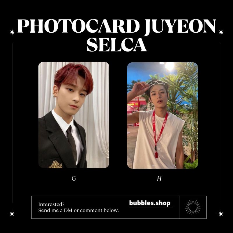 PHOTOCARD UNOFFICIAL JUYEON THE BOYZ SELCA