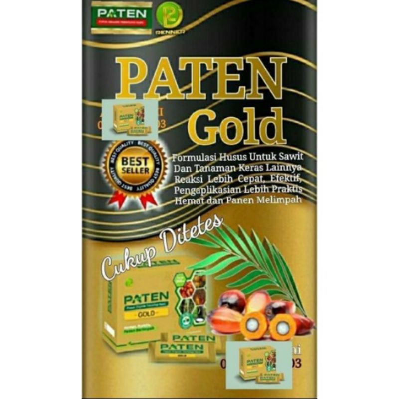 Jual PUPUK PATEN GOLD (1 Box Isi 12 Sachet @25ml) Exp: 2024 | Shopee ...