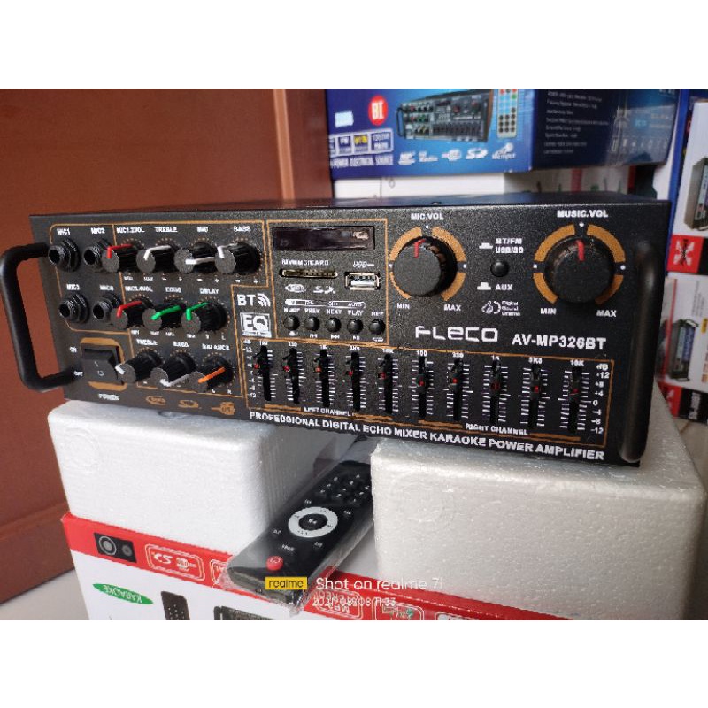 Power Amplifier Audio Fleco AV-MP326BT - Amplifier Bluetooth USB/SD/FM/MP3- FLECO TERABU - AUDIO POW