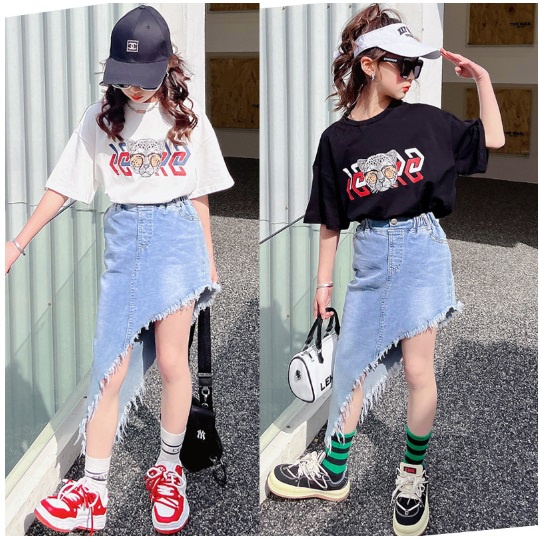 Setelan anak perempuan import MACAN+ROK KEKINIAN setelan anak teenager cewek import