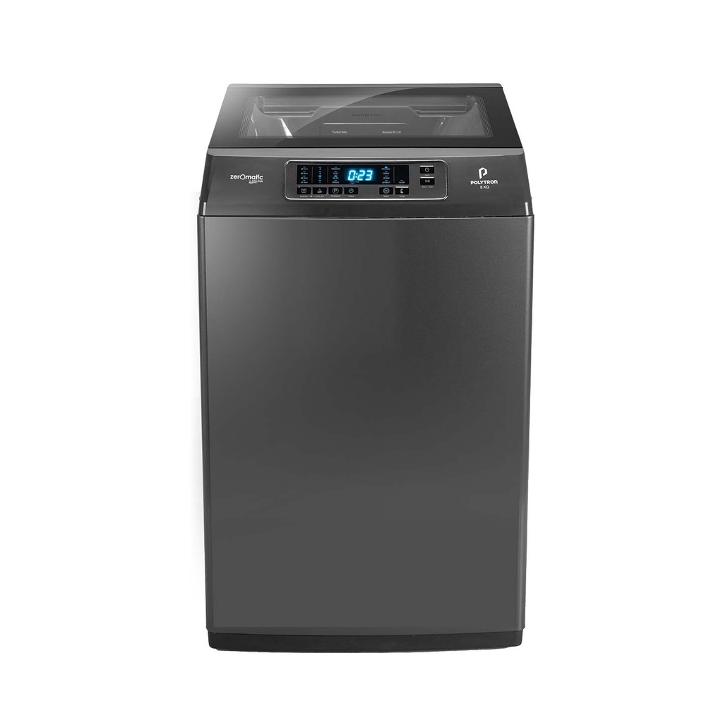 MESIN CUCI TOP LOADING POLYTRON LAGUNA ZEROMATIC 8028 Y (8KG)