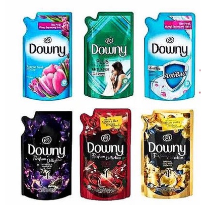 ^ KYRA ^ Downy Premium Parfum Pelembut dan Pewangi Pakaian Konsentrat Deterjen Pouch Refill - Netto 650 ml