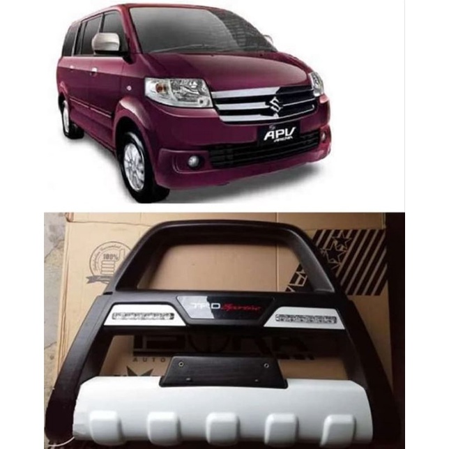 tanduk bemper depan TRD sportivo mobil suzuki apv
