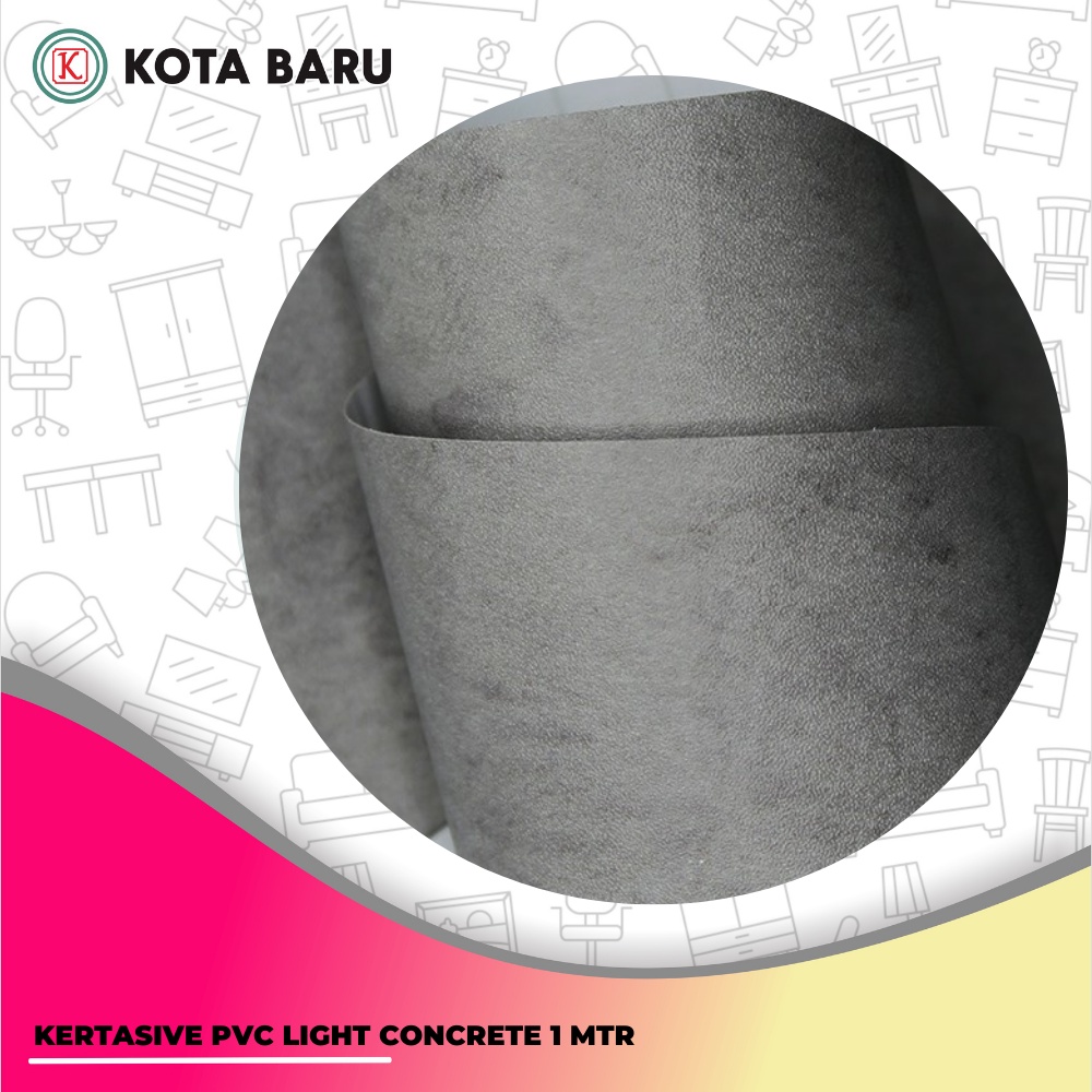 KERTASIVE STICKER PVC LIGHT CONCRETE 1 MTR