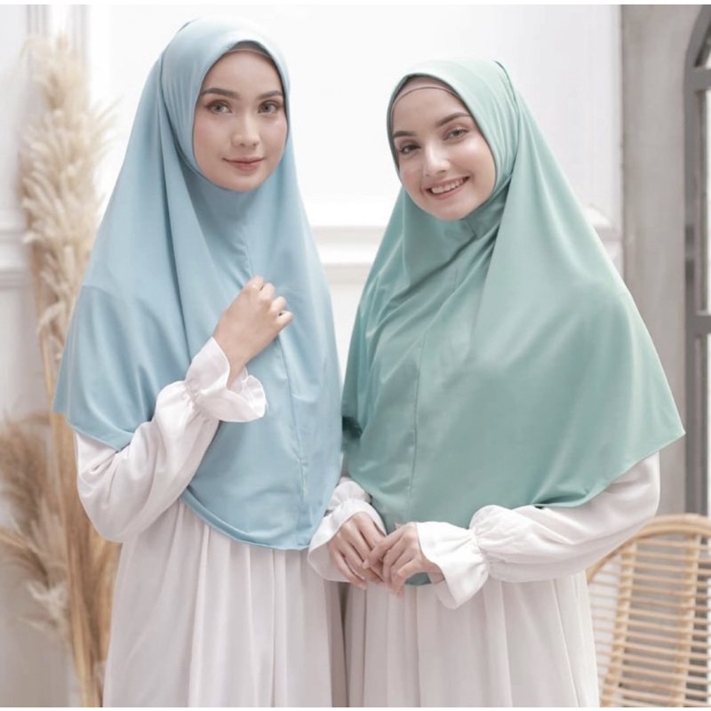 Jilbab Instan Bergo Malay size L Hijab Bergo Hamidah Non Pet Bergo Instan Jersey