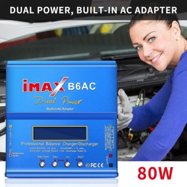 

Jual IMAX B6AC 80W Fast Balance Charger / Discharger 1-6 Cells Battery Limited