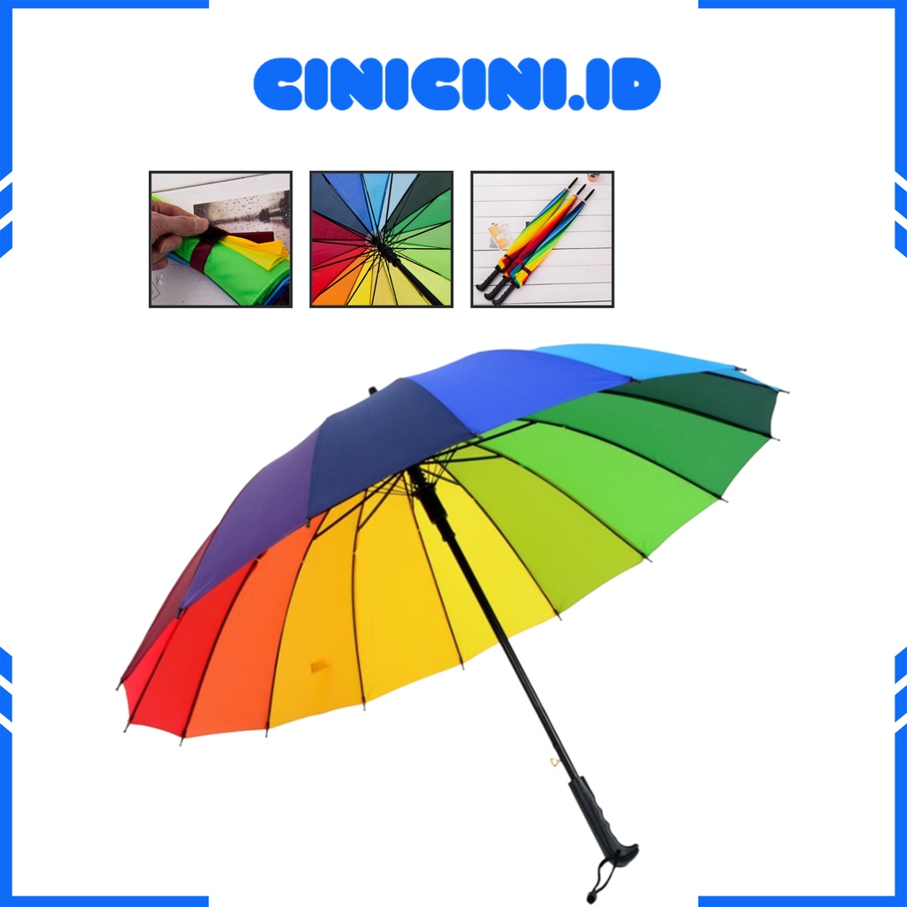 [ Cinicini ] Payung Pelangi Rainbow Payung Pelangi