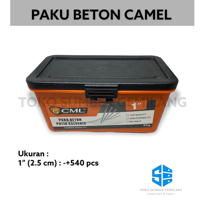 Paku Beton / Paku Tembok / Paku / Paku Beton Camel Ukuran 1"