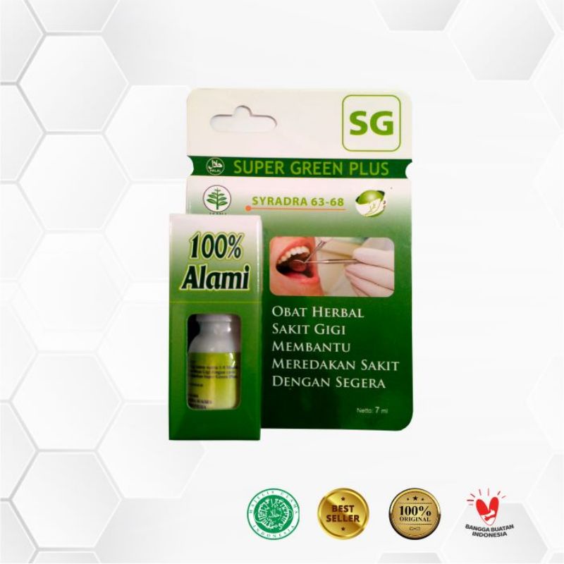 

Obat Sakit Gigi Herbal Super Green Plus SG Original