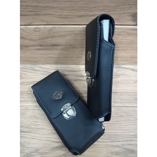 Sarung HP kulit Harley Davidson 1 slot