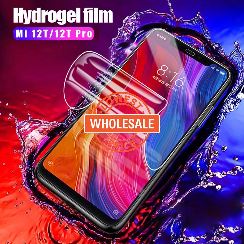 [Harga Grosir]1 Pc Film Hydrogel Pelindung Layar Depan Full Color Anti Gores Untuk Xiaomi Mi 12T / 12T Pro