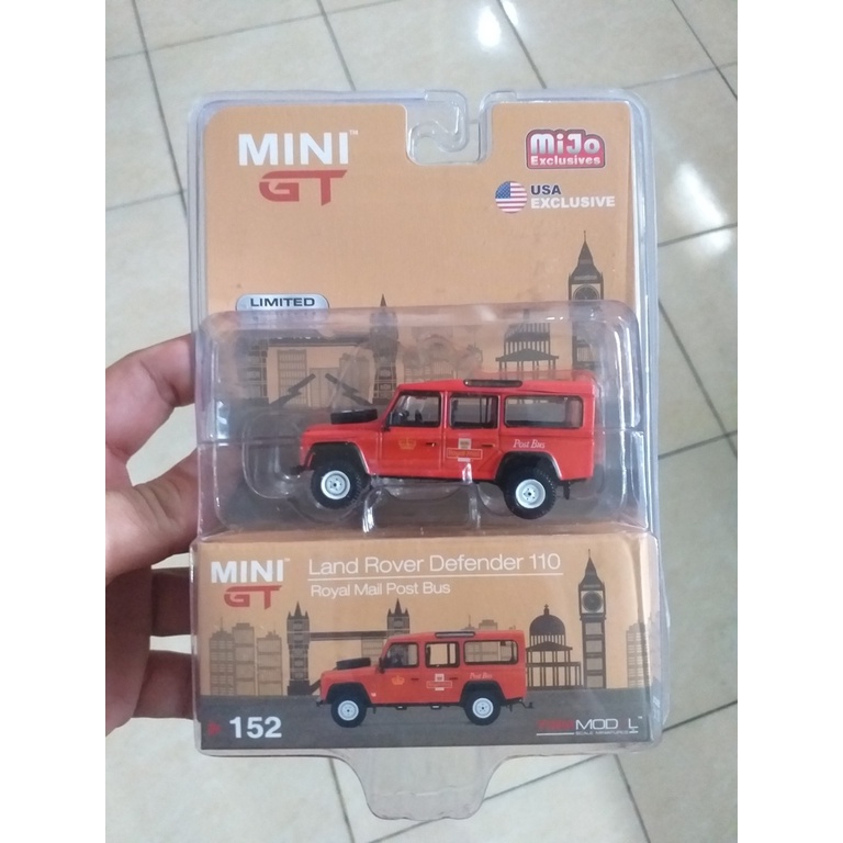 MINI GT 152 MIJO Land Rover Defender 110 UK Royal Mail Post Bus
