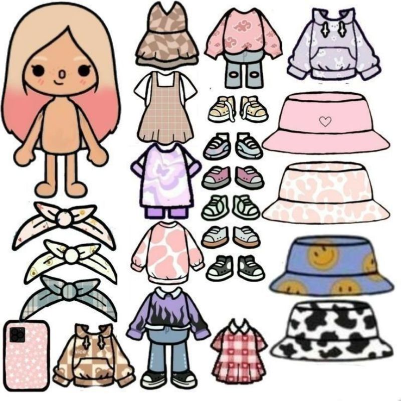 Paper Doll Toca Boca Homemade