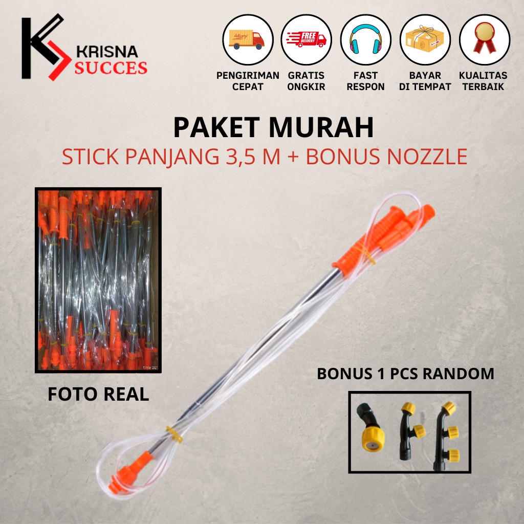 Stik sprayer elektrik panjang stik sprayer teleskopik 3.5meter Stik sprayer antena elektrik stik sem