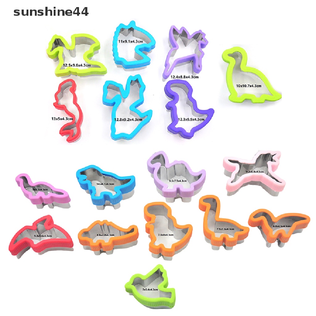 Sunshine Pemotong Dan Sealer Sandwich Stainless Steel DIY Cookie Cutters Untuk Anak.