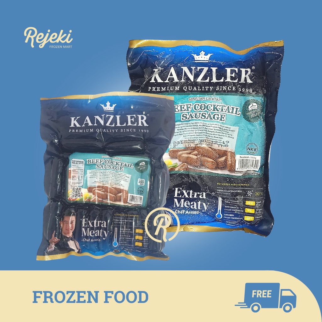 

Kanzler Beef Cocktail Sausage 250gr & 500gr - Rejeki Frozen Mart