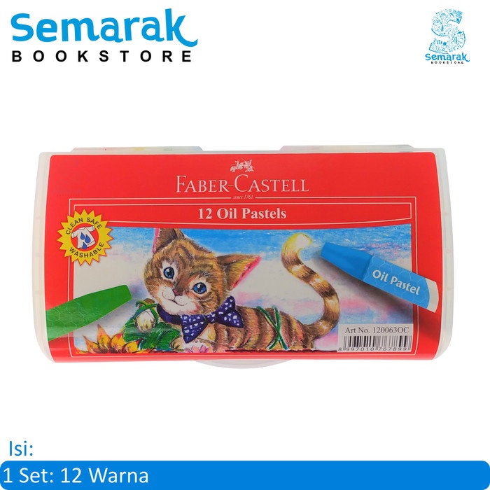 

Pastel Krayon Aman Bagi Anak Faber Castell Oil Pastel - Set 12 / 18 / 24 Warn