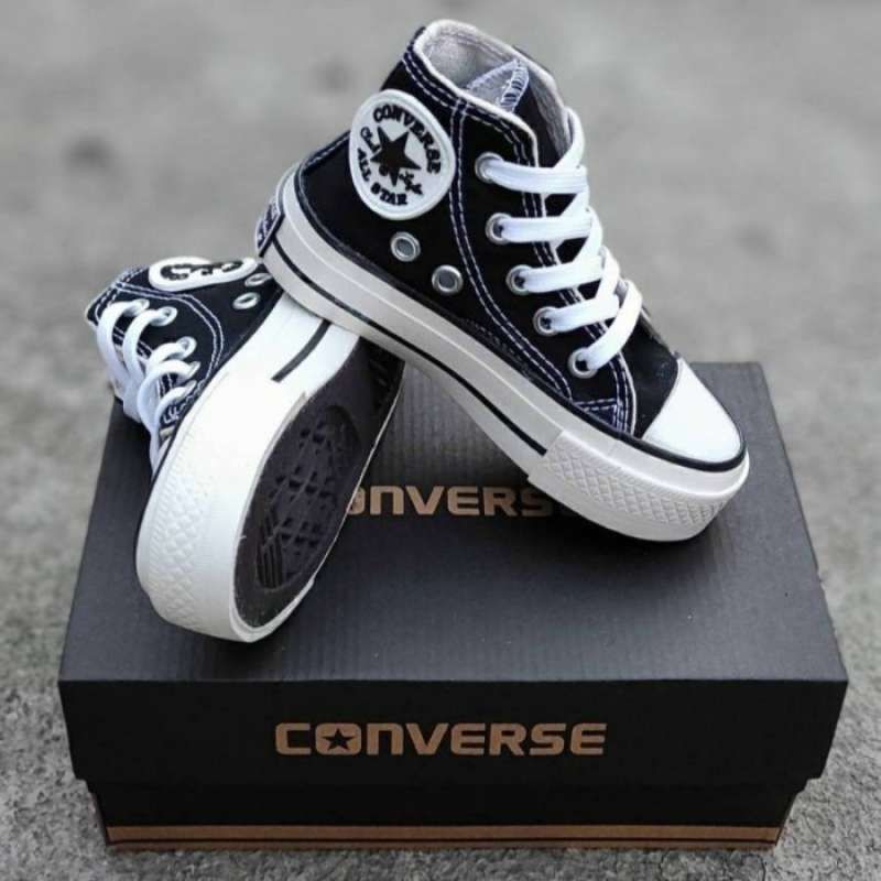 Sepatu Converse Anak Laki Laki dan Perempuan Sekolah Usia 1-8 Tahun Ready Size 18-35 COD (Bayar di Tempat)