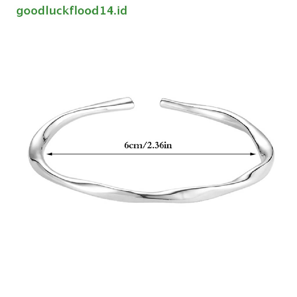 [GOOGFOUR] 999mobius Sterling Silver Gelang Elegan Fine Jewelry Open Bracelet Vintage Design Bangles Adjustable Fine Perhiasan Pesta Hadiah Aksesoris [TOP]