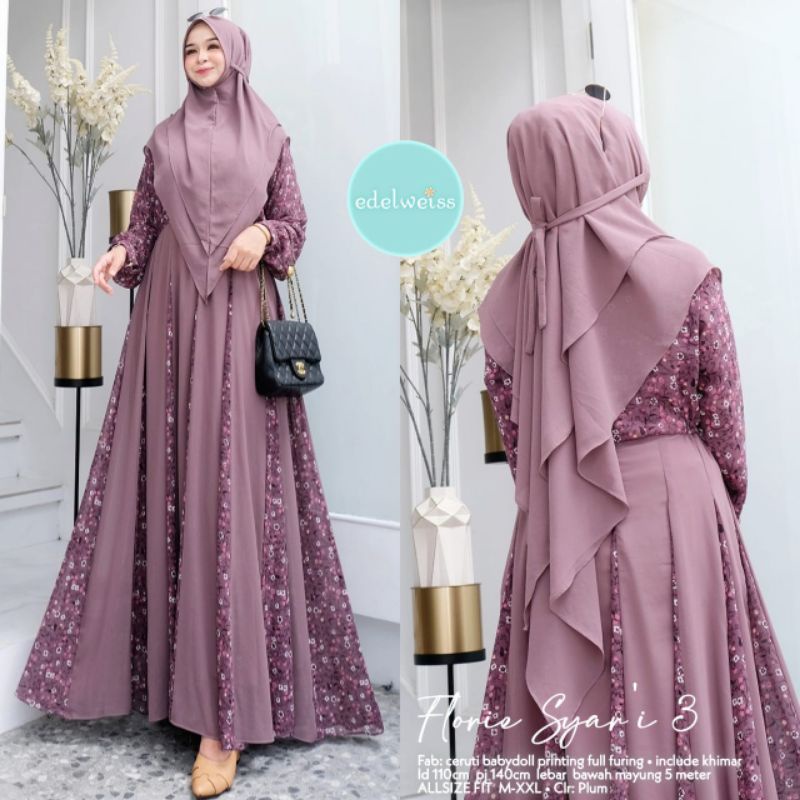 Florie Syari #3 By Edelweiss || Gamis Syari
