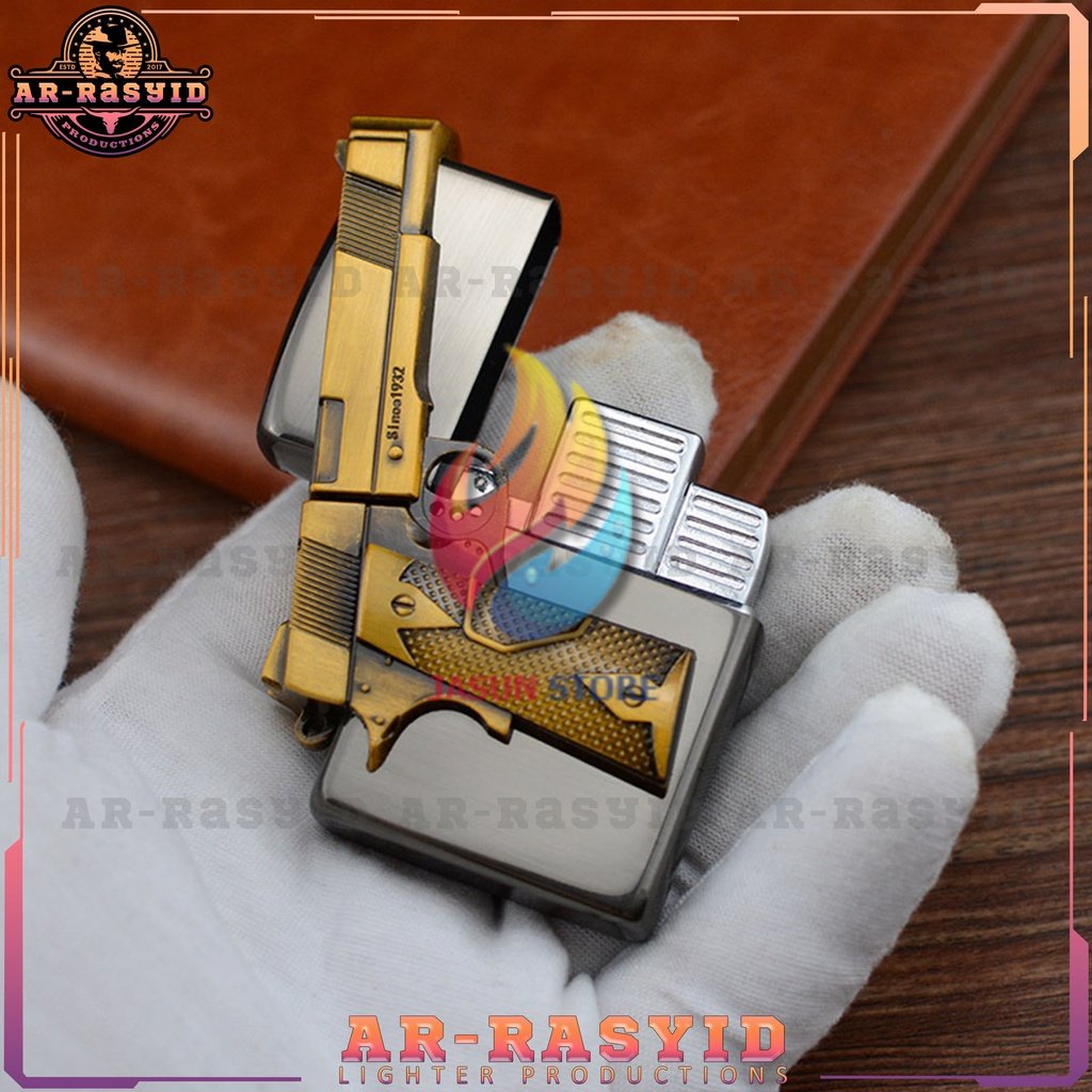 BISA COD! Korek Api Las Gas Emblem Pistol Z-1206 2038