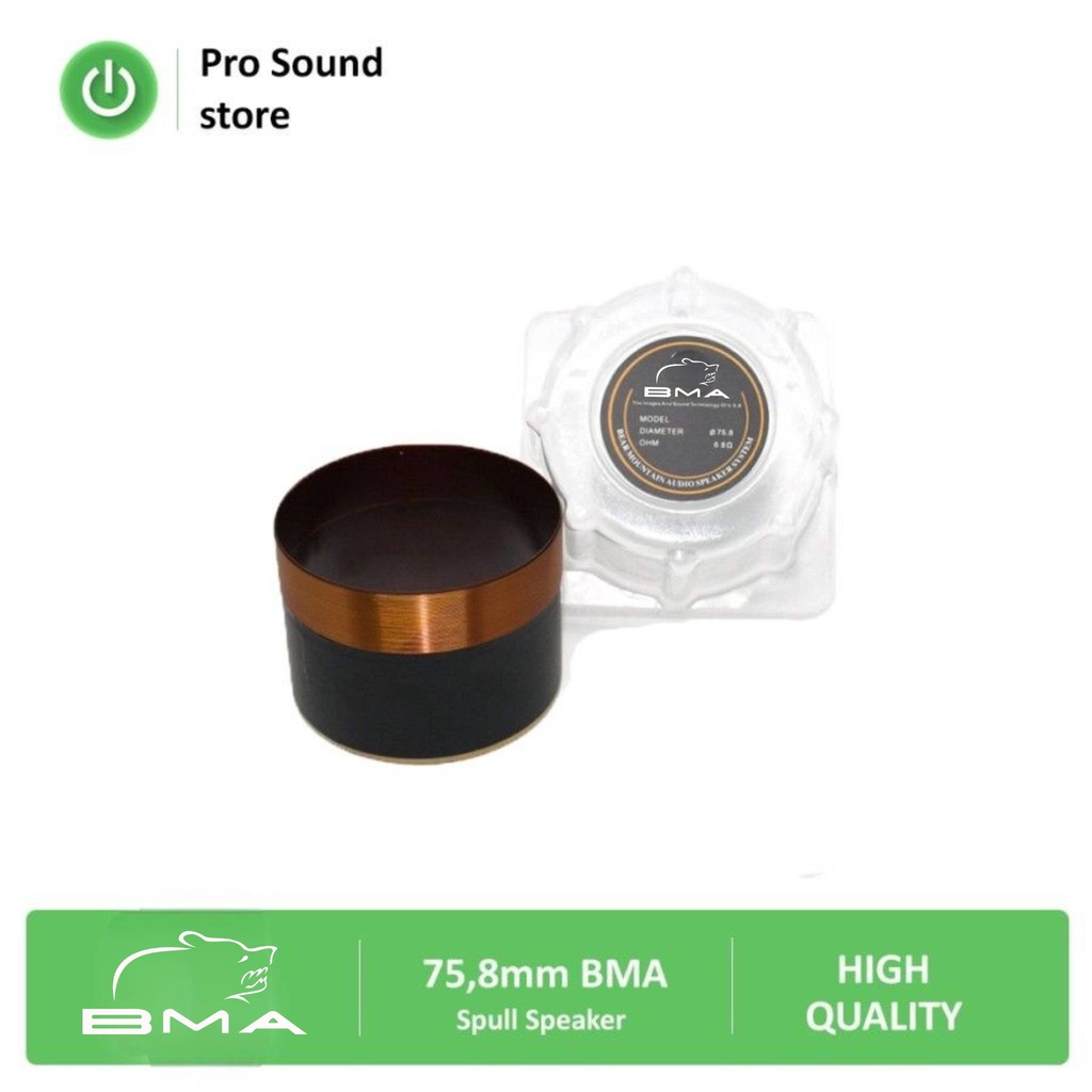 Spull Speaker 75 , 8 mm BMA / Spul Spool Voice Coil 75,8mm 6,8ohm