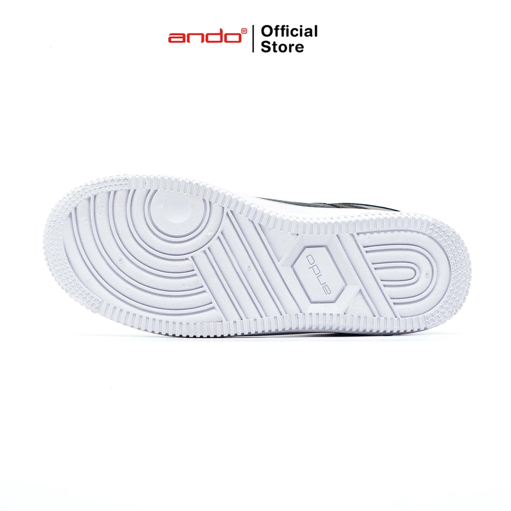 Ando Official Sepatu Sneakers Kuga Pria Dewasa - Abu-Abu Tua/Hitam