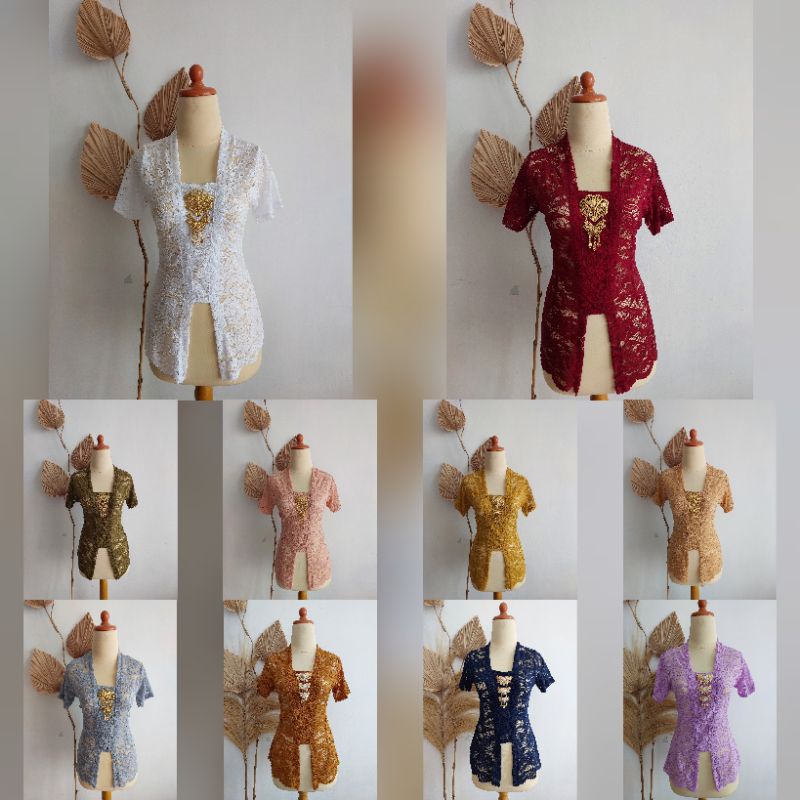 Kebaya Bali HANYA ATASAN  I Kebaya Sofia I Kebaya Melar | Kebaya Bali lengan pendek