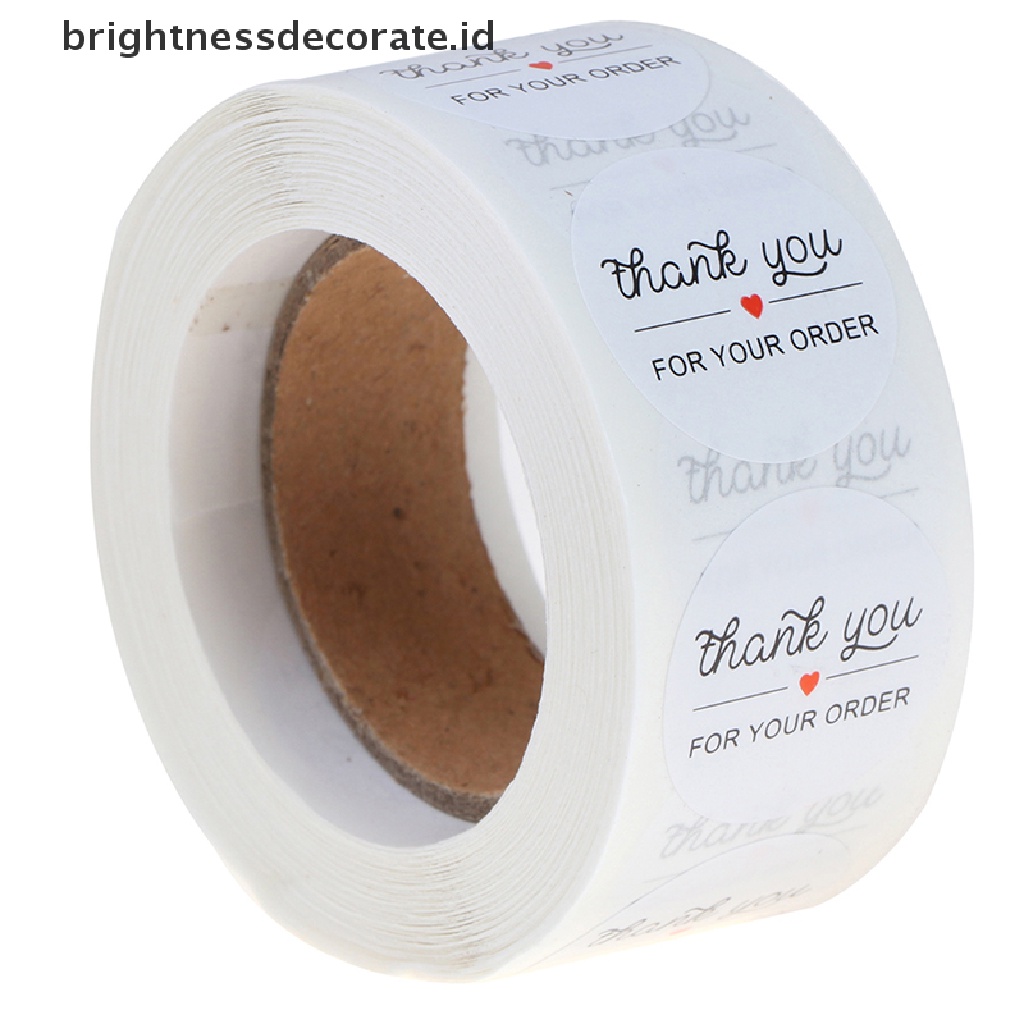 [Birth] &quot;Terima Kasih Untuk Pesanan Anda&quot; Stiker Segel Label 500pcs ers scrapbooking [ID]