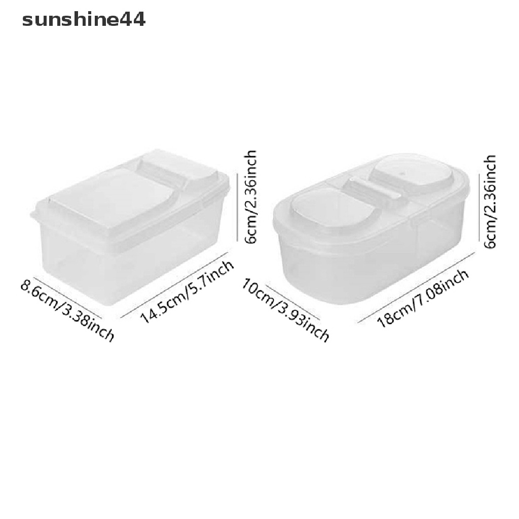 Sunshine 1Pc Kotak Penyimpanan Bumbu Keju Mentega Wadah Case Pelindung Portable.