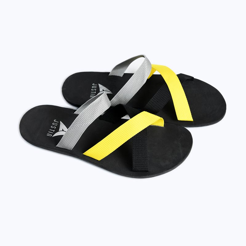 Best Promo  Sale Sandal Pria Justin Brand - Hitam Kombinasi