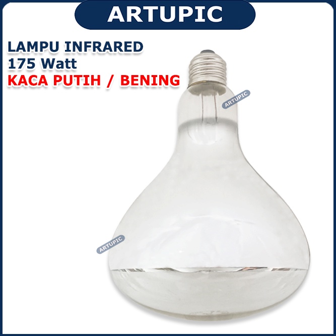 Lampu Infrared Pemanas Babi Ayam Kambing Sapi 175 watt Penghangat Hewan Ternak Kandang Melahirkan Induk