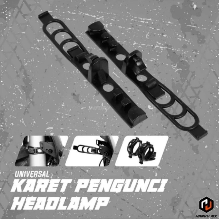 Karet Headlamp Braket Dudukan Lampu Depan Universal KLX CRF WR KTM