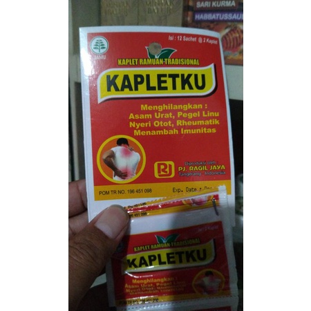 

ramuan asam urat original kapletku 24 tablet