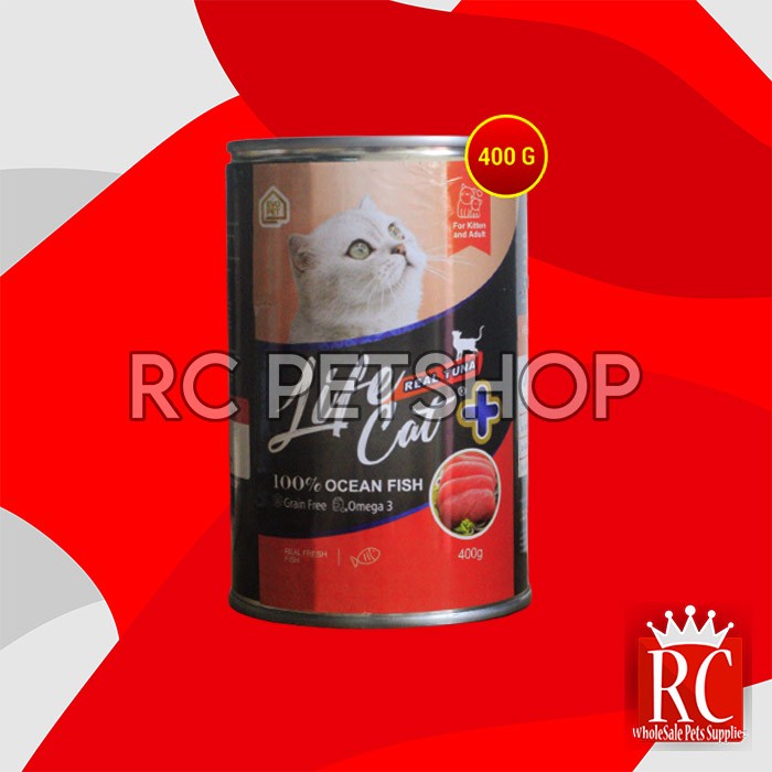 Makanan Basah Kucing Life cat Plus Wet Food Kaleng 400gr