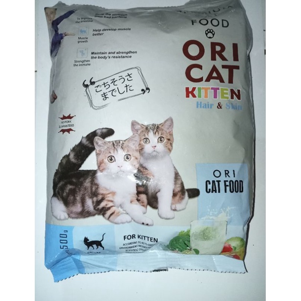 Ori cat kitten kemasan 500 gram untuk anak kucing anggora kucing kampung dll